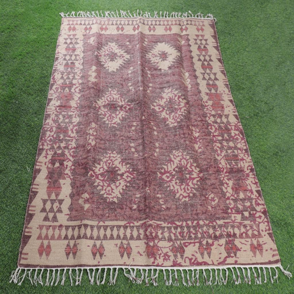 JUTE ALL OVER PRINTED RUGS & CARPETS