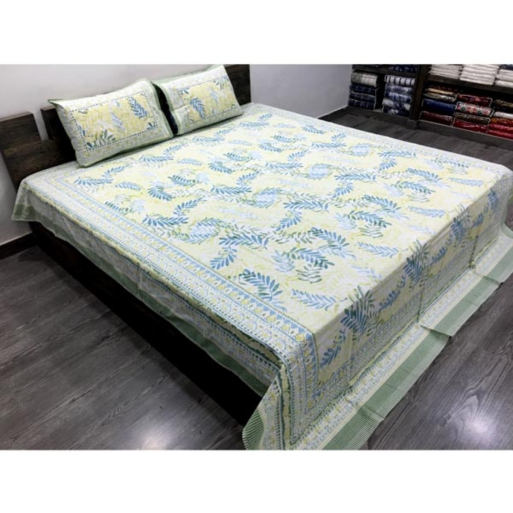 PAKHI PRINTED HANDMADE COTTON BEDSHEET