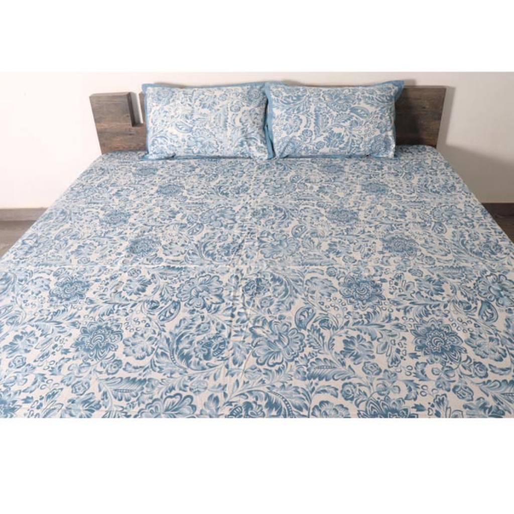 PAKHI PRINTED HANDMADE COTTON BEDSHEET