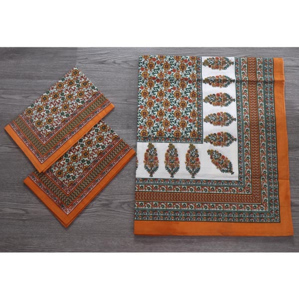 PAKHI PRINTED HANDMADE COTTON BEDSHEET