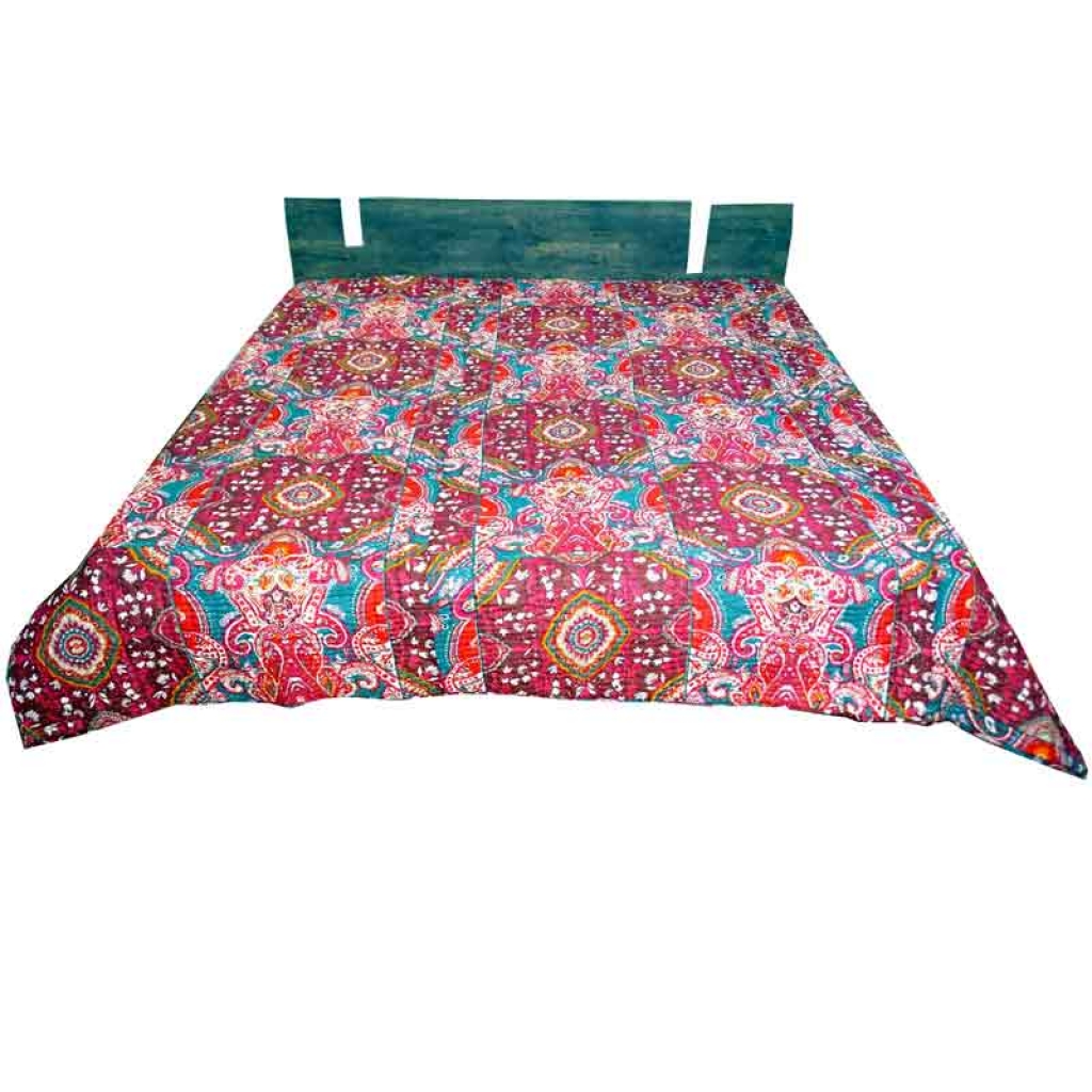 COTTON ALL OVER PRINTED BED QUILTS FOR DECOR HOME