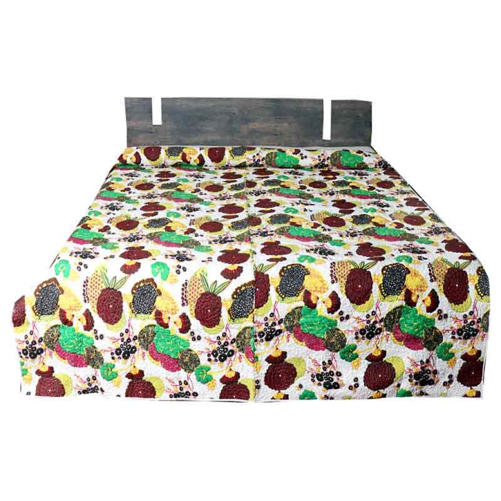 COTTON ALL OVER PRINTED BED QUILTS FOR DECOR HOME