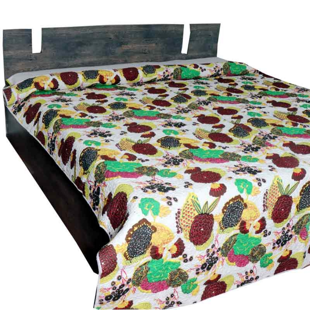 COTTON ALL OVER PRINTED BED QUILTS FOR DECOR HOME