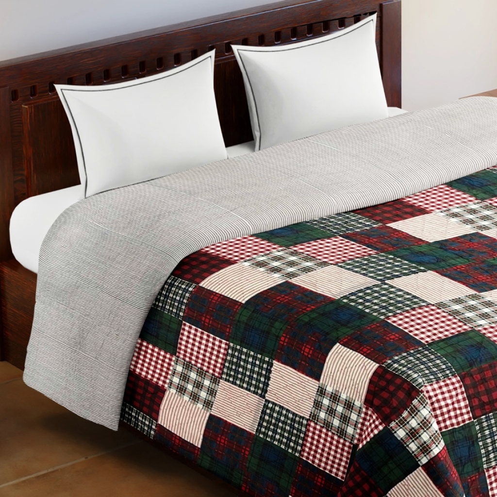 COTTON PATCH WORK BED QUILTS FOR DECOR HOME