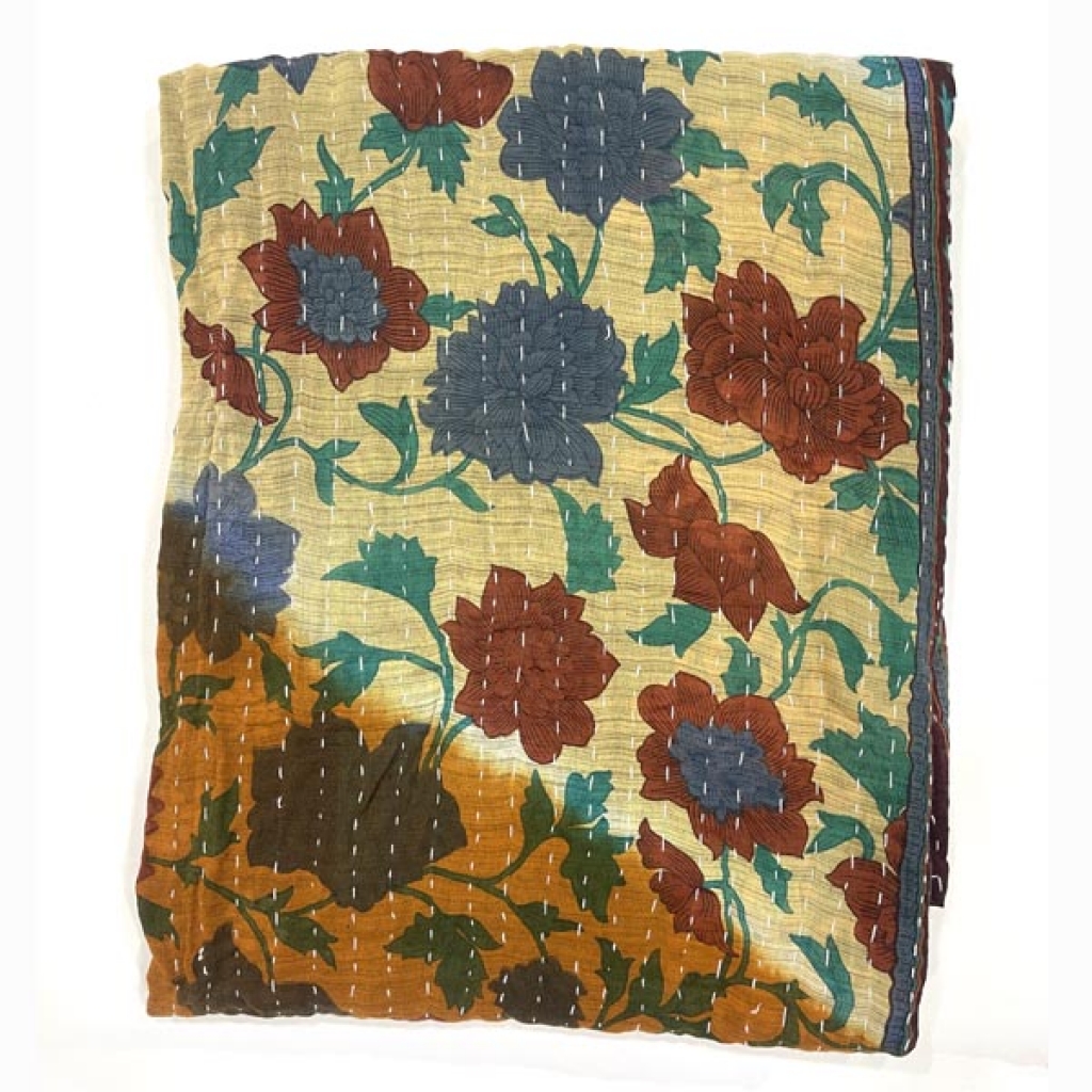 VINTAGE COTTON KANTHA GUDRI