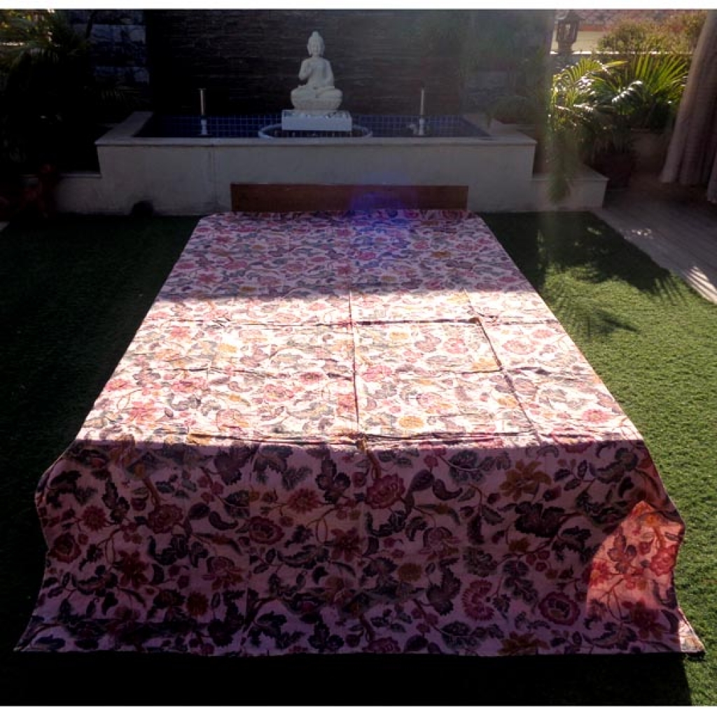 Kantha Cotton Screen Prtint Bed Cover