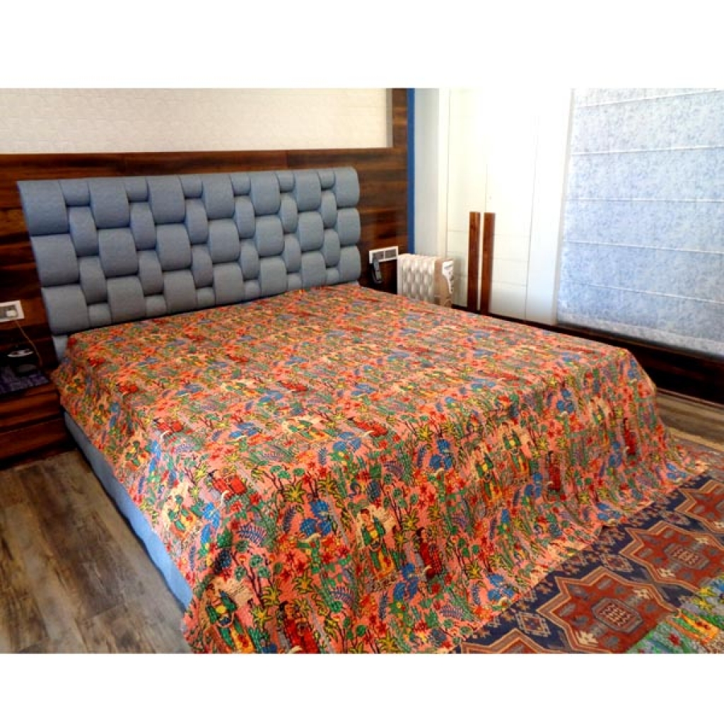 Cotton Handmade Kantha Bed Cover