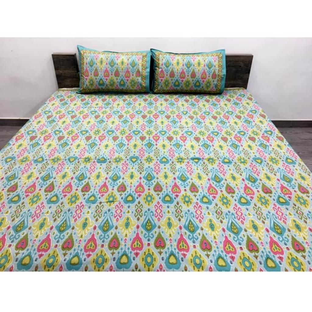 HANDMDE NIRWANA PRINTED COTTON BEDSHEET