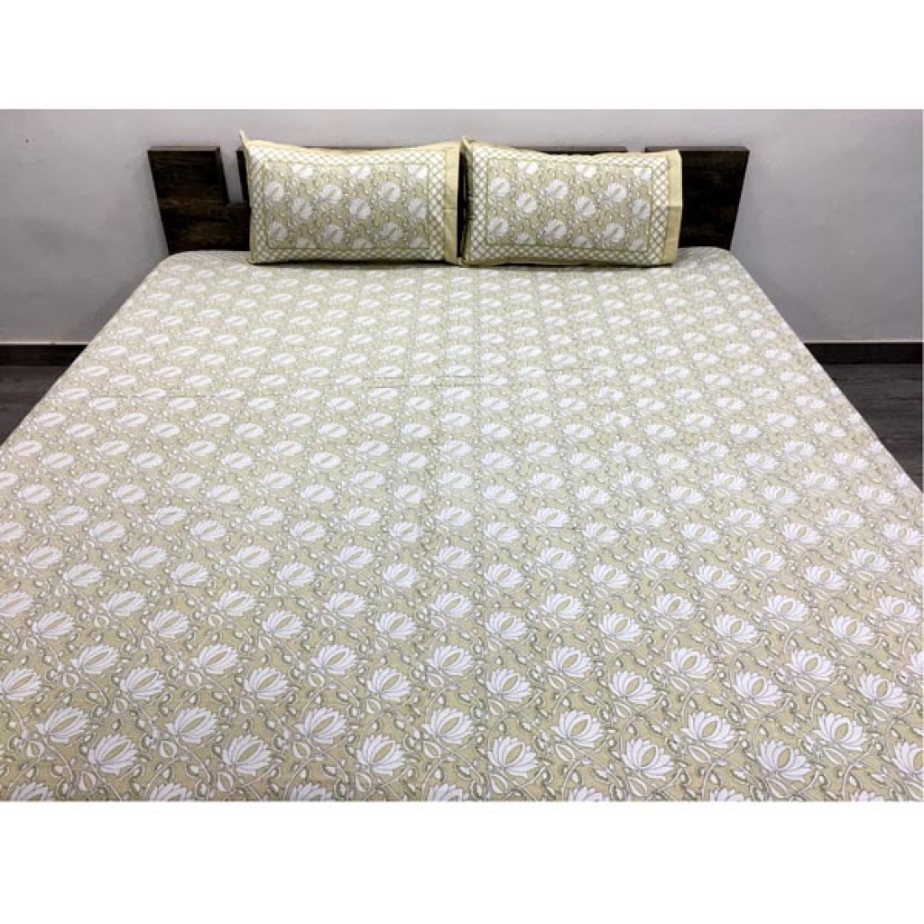 HANDMDE NIRWANA PRINTED COTTON BEDSHEET