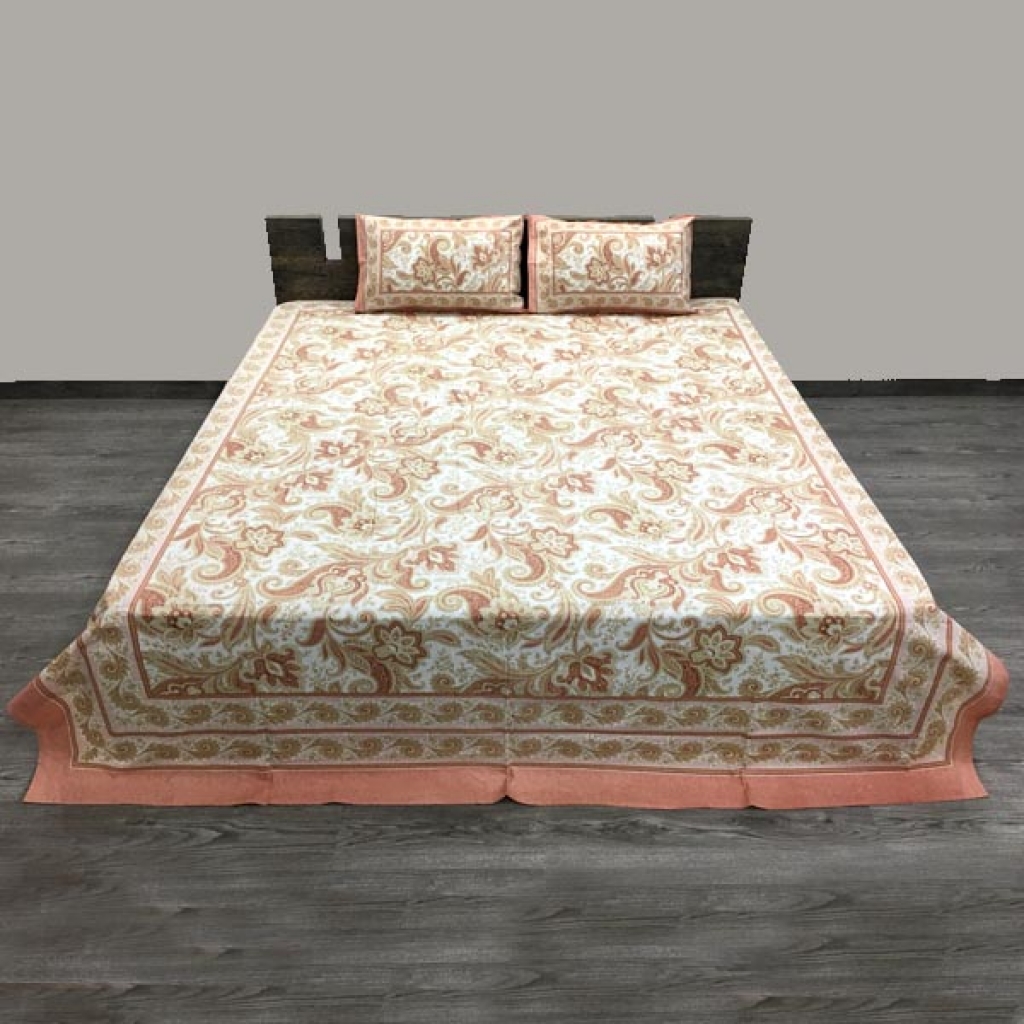 PAKHI PRINTED HANDMADE COTTON BEDSHEET