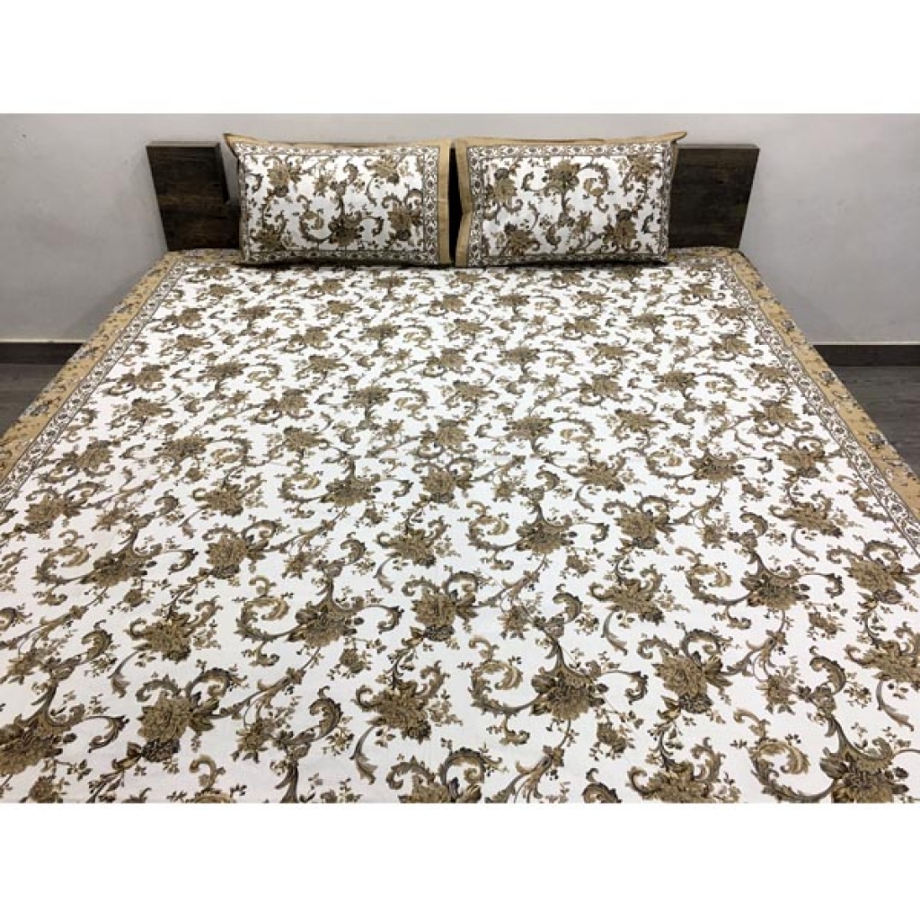 PAKHI PRINTED HANDMADE COTTON BEDSHEET