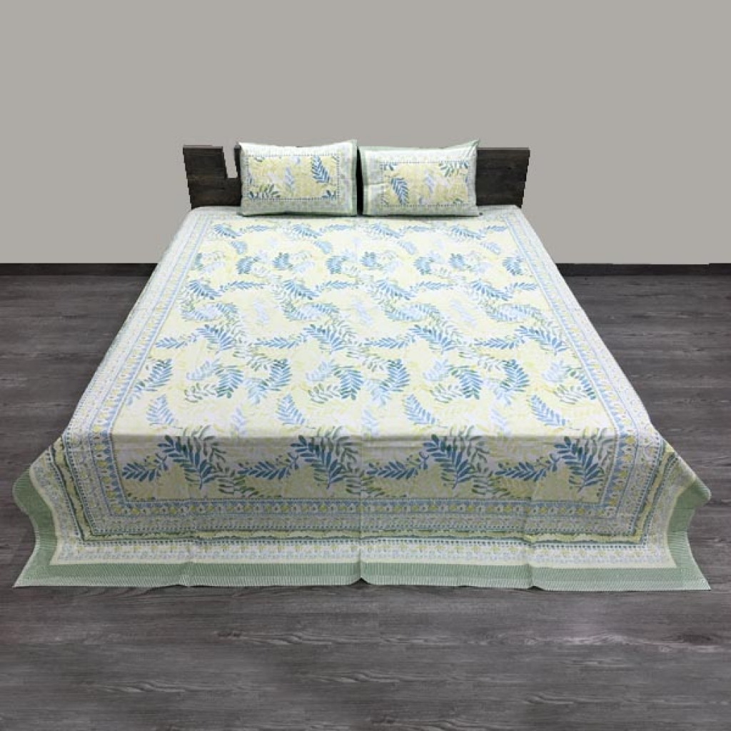 PAKHI PRINTED HANDMADE COTTON BEDSHEET