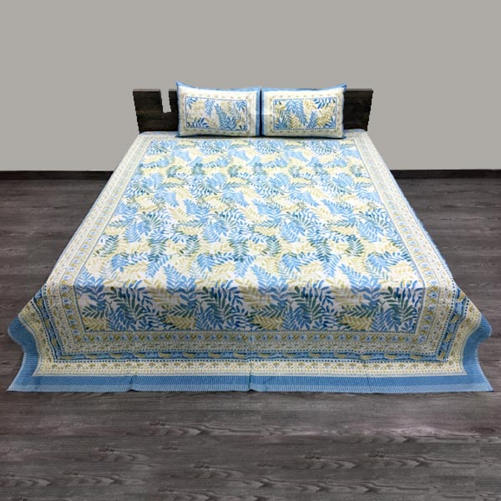 PAKHI PRINTED HANDMADE COTTON BEDSHEET