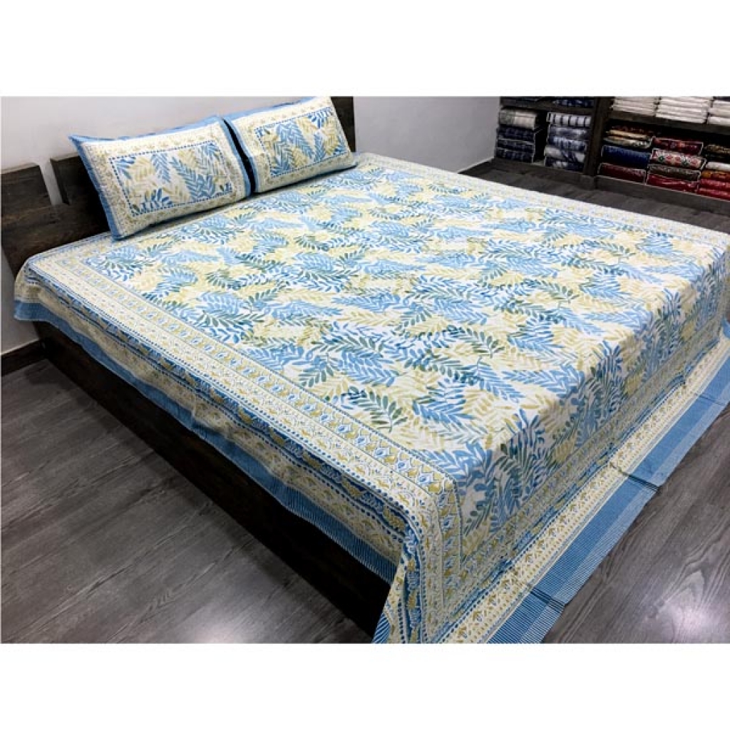 PAKHI PRINTED HANDMADE COTTON BEDSHEET