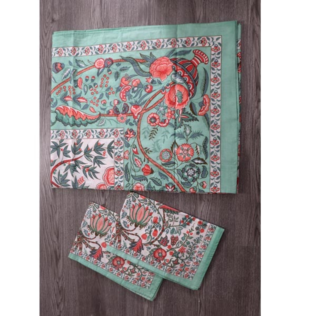 PAKHI PRINTED HANDMADE COTTON BEDSHEET