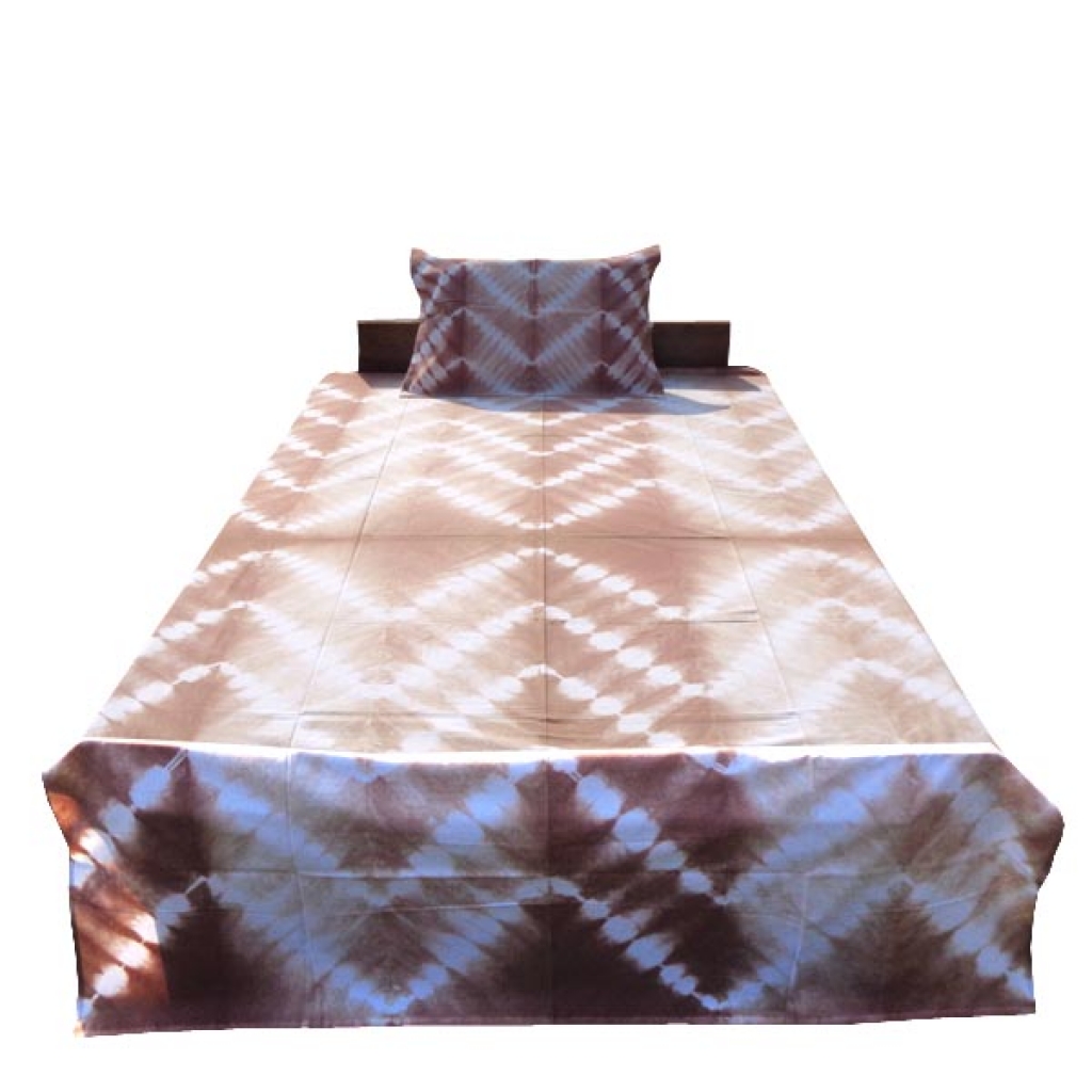 Handmade Cotton Tie Die Printed Bedsheet