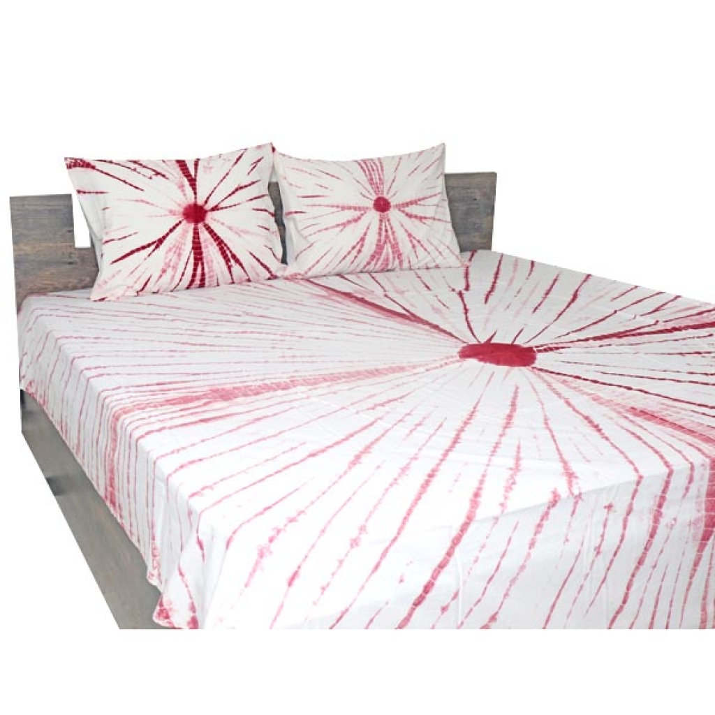 TIE DIE PRINT HANDMADE COTTON BEDSHEET