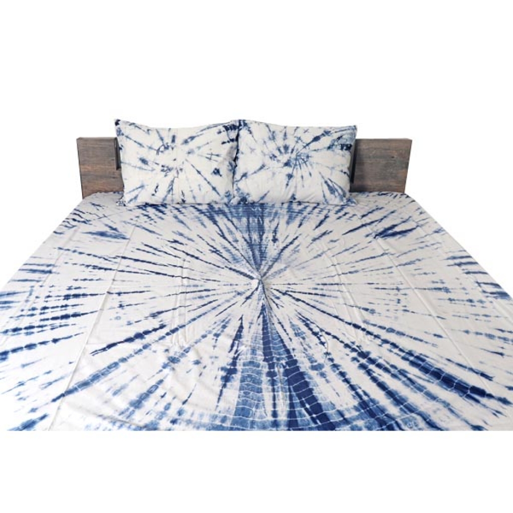 TIE DIE PRINT HANDMADE COTTON BEDSHEET