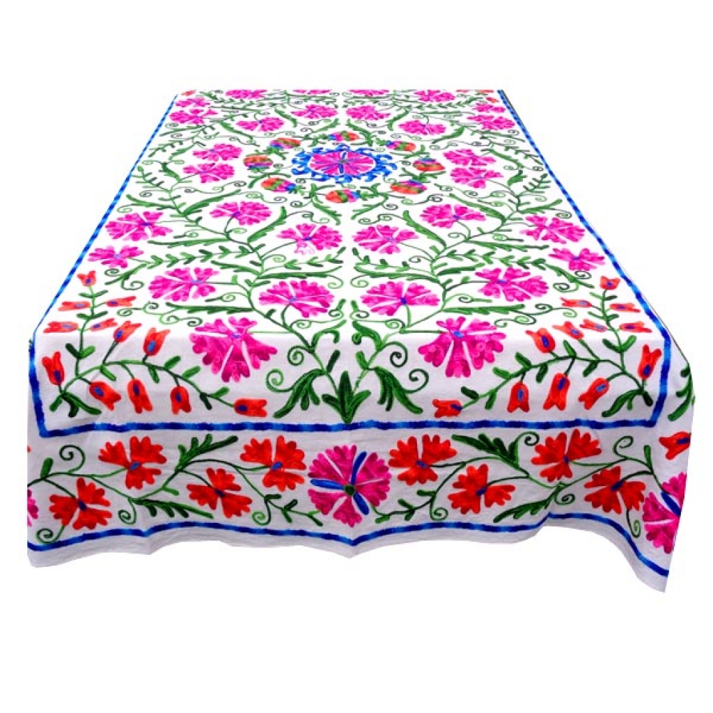 HANDMADE EMBROIDARY WORK COTTON SUZANI BEDCOVER