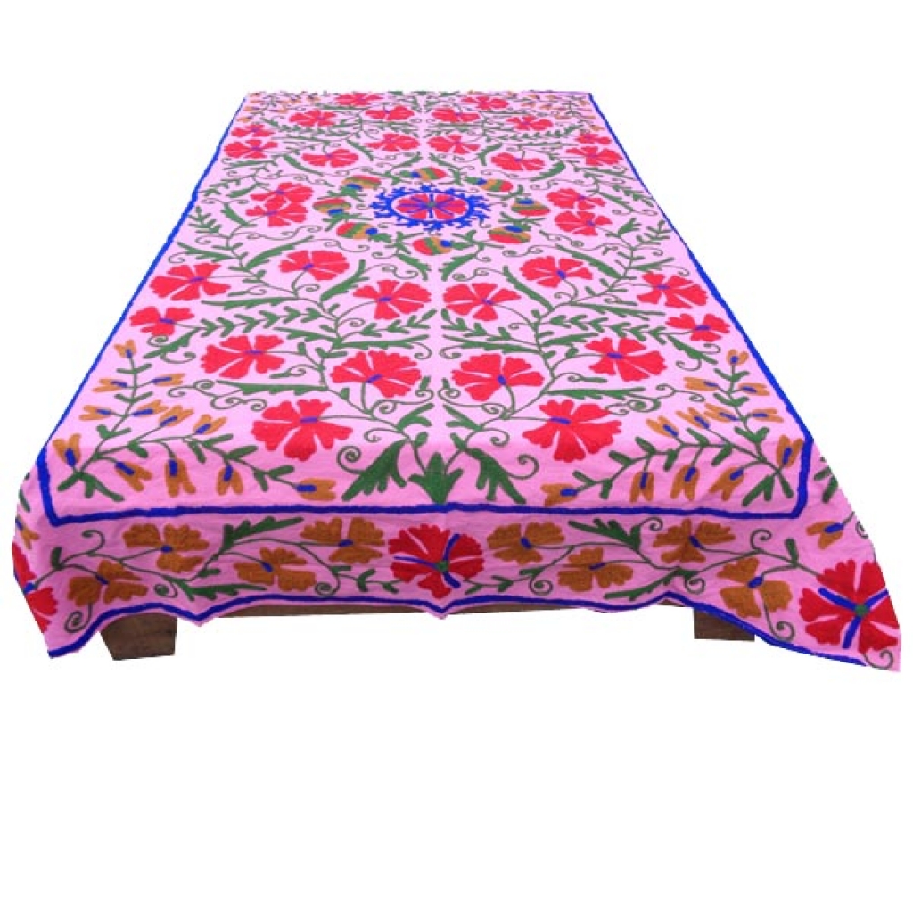 HANDMADE EMBROIDARY WORK COTTON SUZANI BEDCOVER