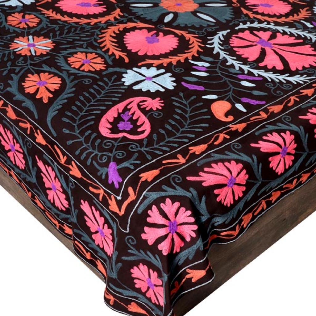 HANDMADE EMBROIDARY WORK COTTON SUZANI BEDCOVER