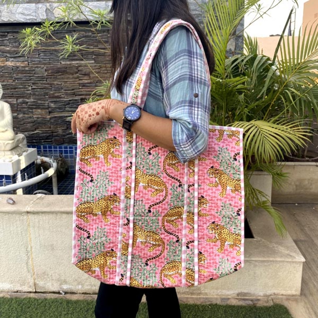 Handmade Cotton Quilted Bag