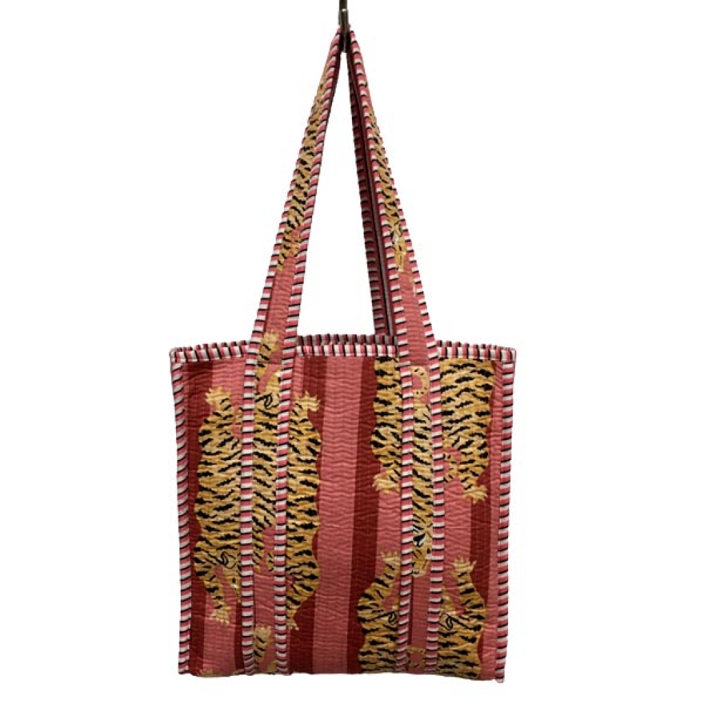 INDIAN HANDMADE QUILTED TOTE BAG